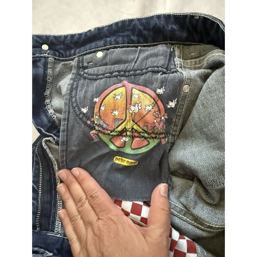 Wrangler x Peter Max Special Edition Retro Jeans Men W32 Dark Wash Artist Collab